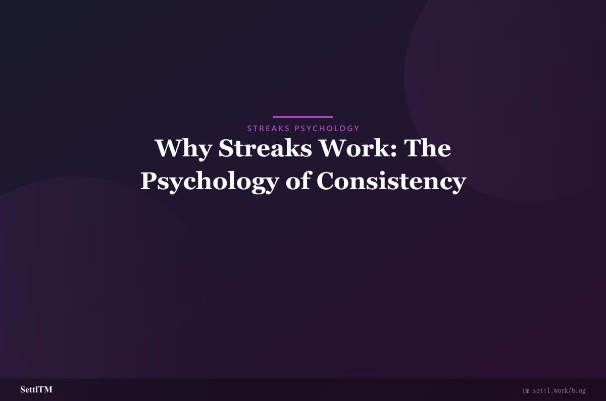 Why Streaks Work: The Psychology of Consistency
